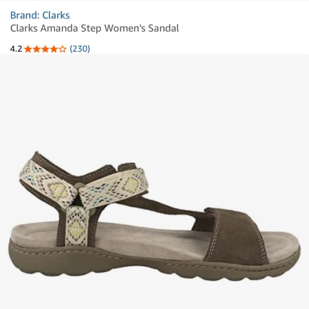 Clarks Women's Sandal - Brown and Cream